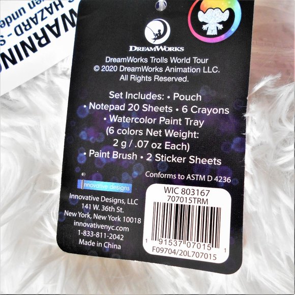 Trolls World Tour 12 Piece Tote Set - Picture 11 of 11